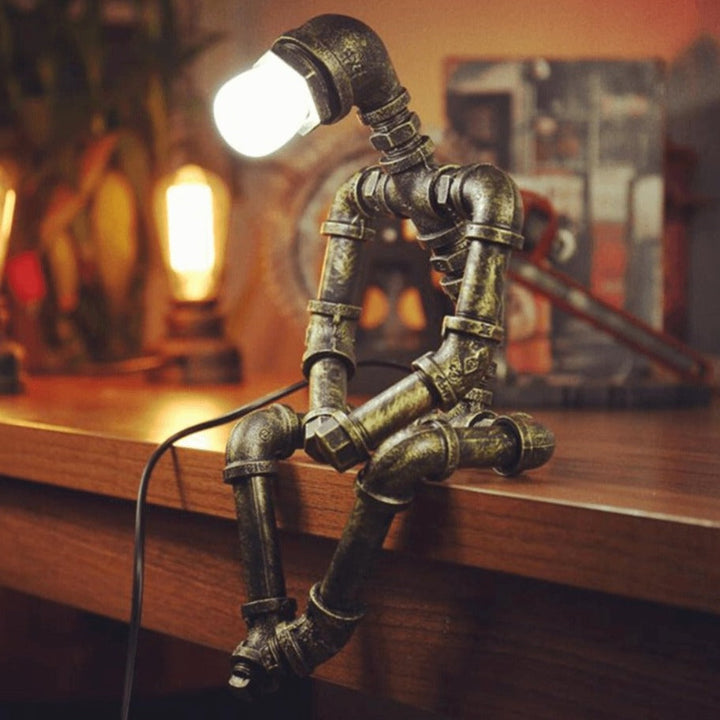 Adjustable Iron Robot Desk Lamp arm detail