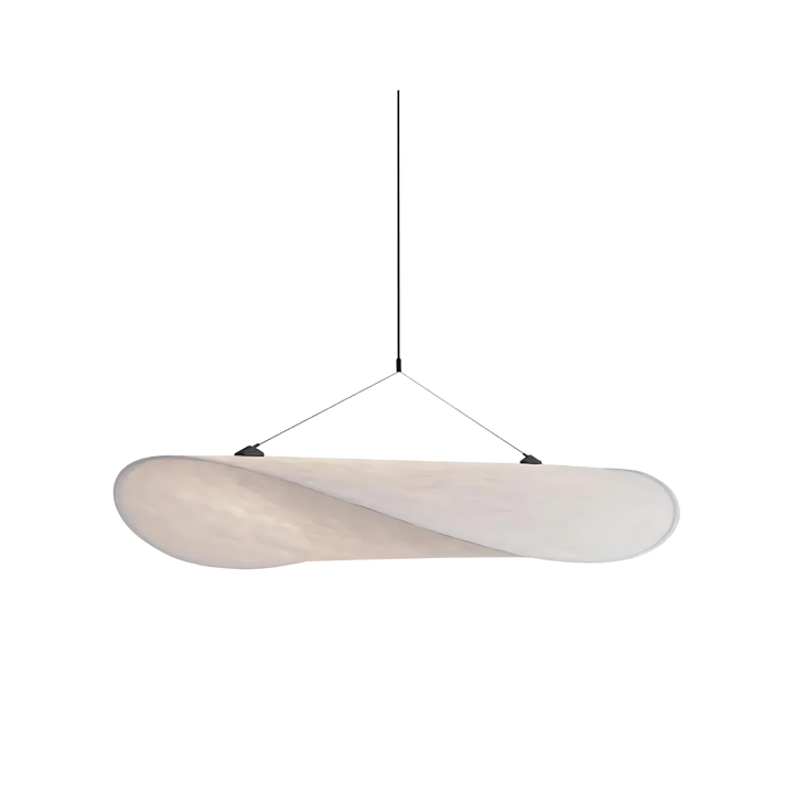 Japandi Silk Pendant Light front view