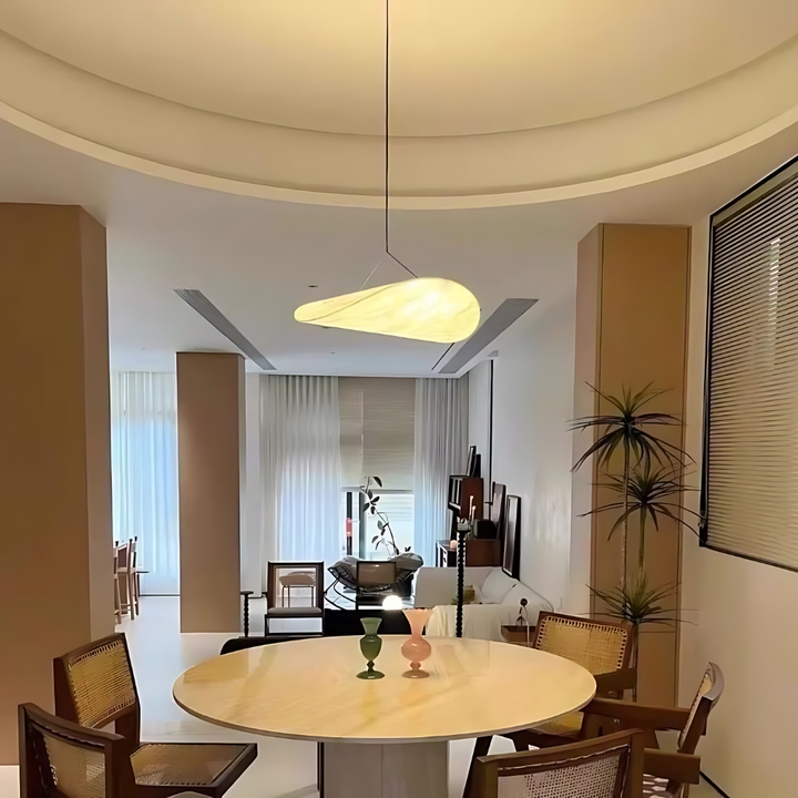 Japandi Silk Pendant Light size comparison