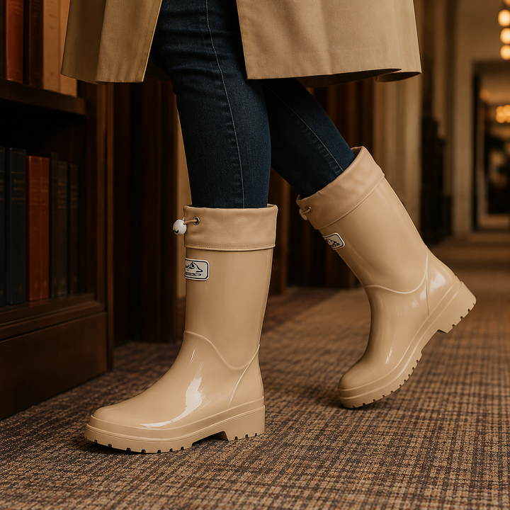 Knee-High Rubber Rain Boots alternate view 2