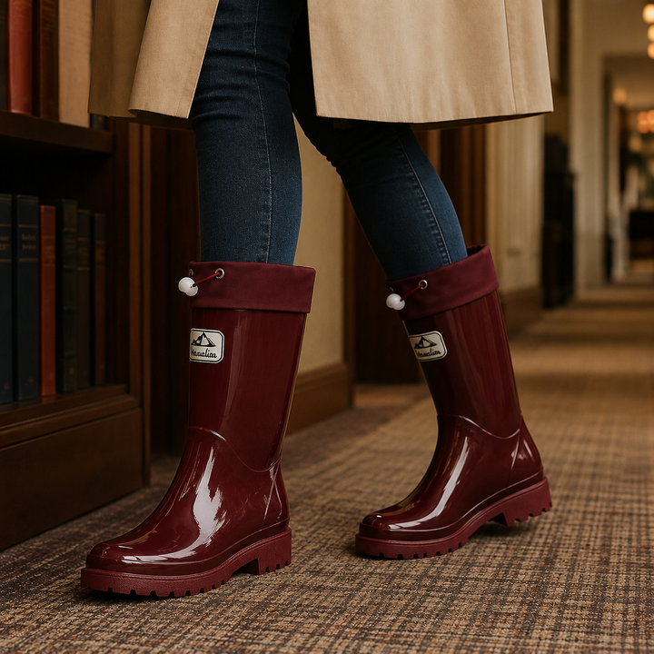 Knee-High Rubber Rain Boots alternate view 3