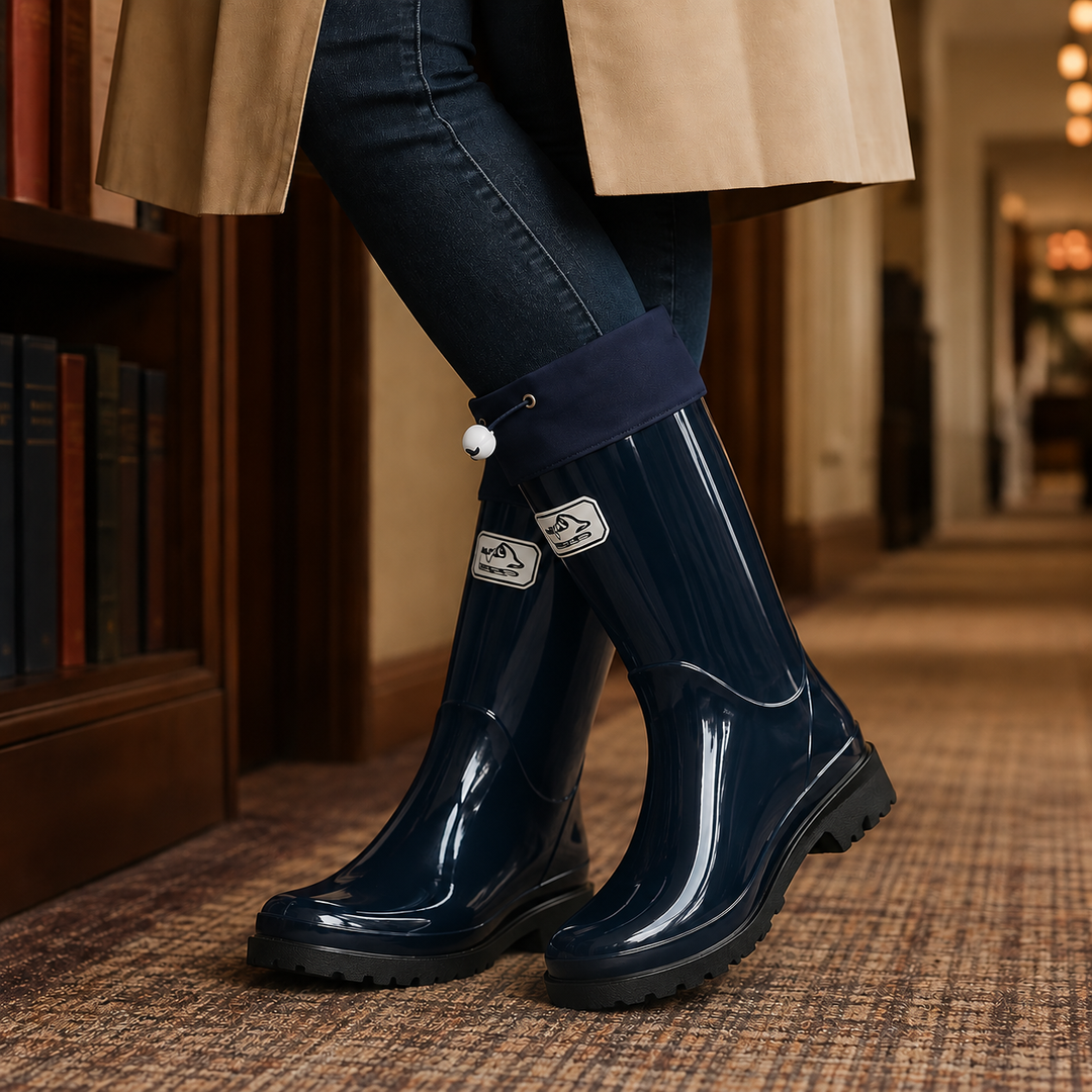 Knee-High Rubber Rain Boots alternate view 4