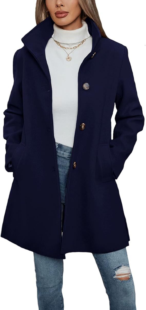Knee-Length Wool Overcoat alternate view 3