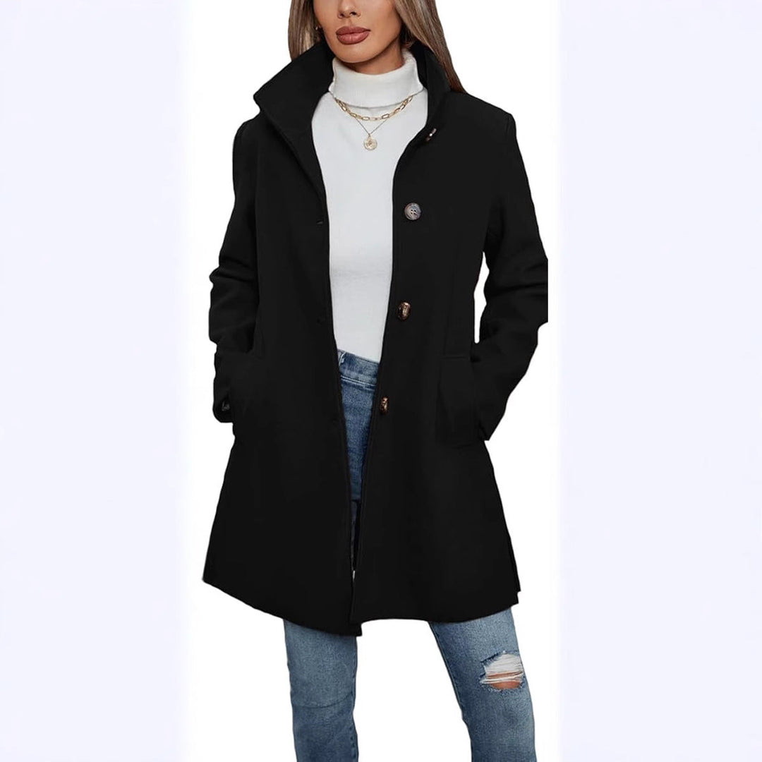 Knee-Length Wool Overcoat alternate view 9