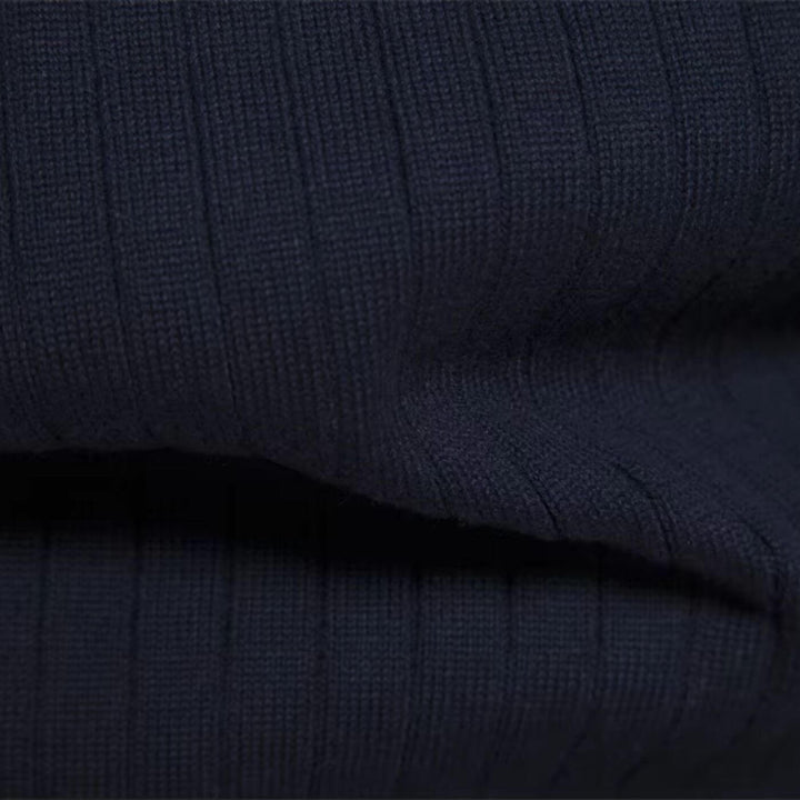 Knit Stand-Collar Quarter Zip Sweater lifestyle 4