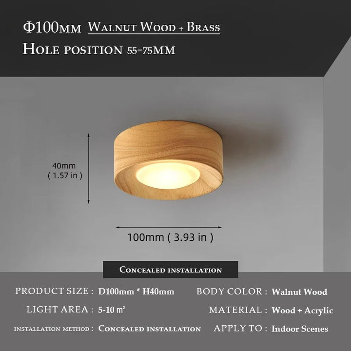 Knob-Adjustable Copper Downlight color temperature dial detail