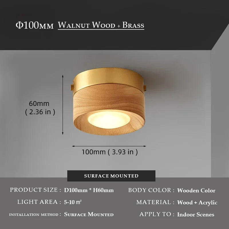 Knob-Adjustable Copper Downlight concealed vs surface mount