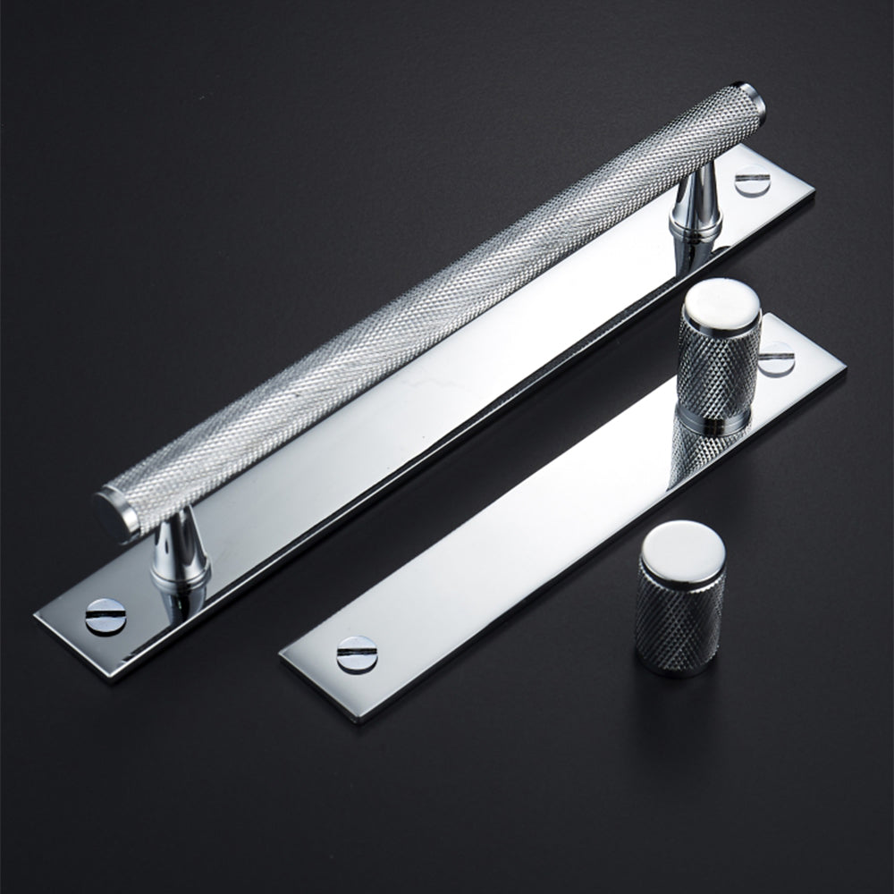Knurled Brass Cabinet Pulls front view