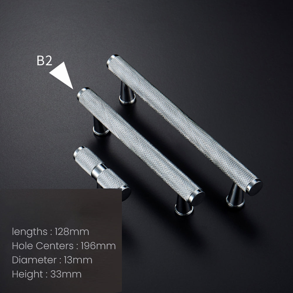 Knurled Brass Cabinet Pulls on wardrobe door lifestyle