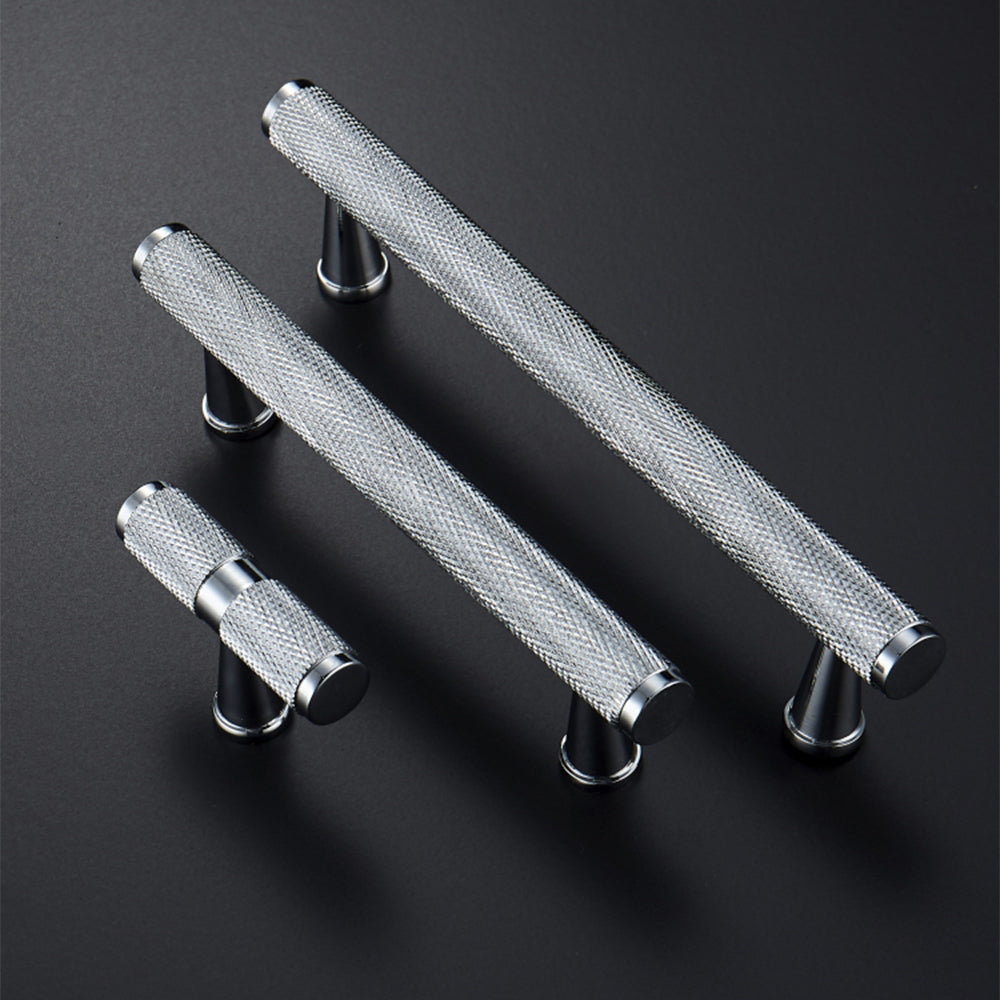 Knurled Brass Cabinet Pulls knurled texture detail