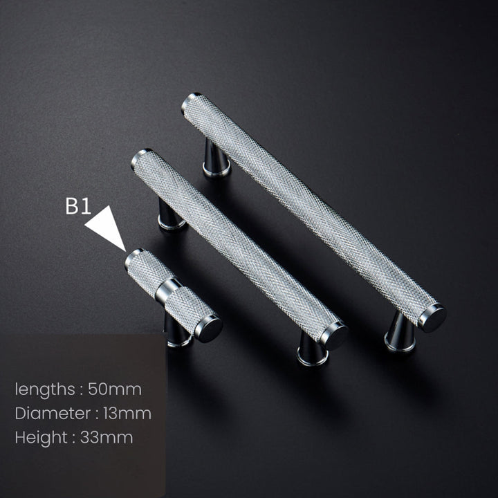 Knurled Brass Cabinet Pulls mounting screws included detail
