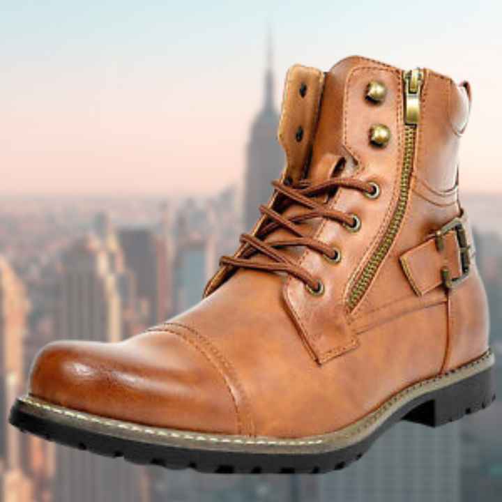 Black Biker Boots detail view