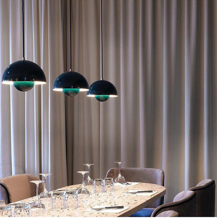 Lacquered Metal Mushroom Pendant lifestyle in-use