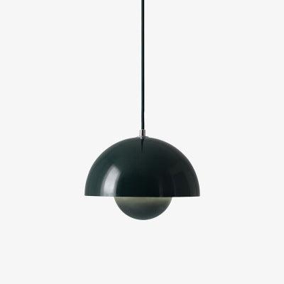 Lacquered Metal Mushroom Pendant switch detail