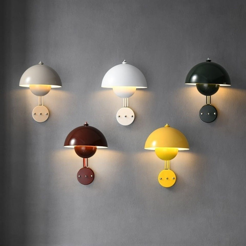 Lacquered Metal Wall Sconce front view