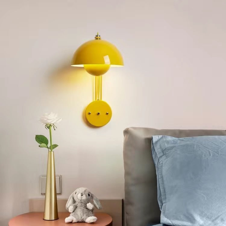 Lacquered Metal Wall Sconce lifestyle in-use