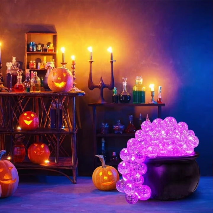 LED Glowing Orb Cauldron Decoration among Halloween apothecary props