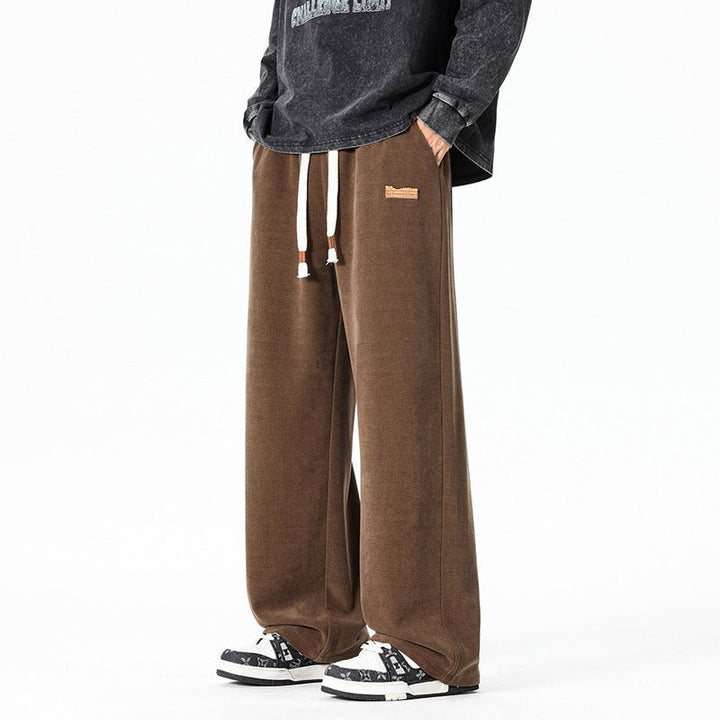 Brown Lightweight Fleece Pants front view