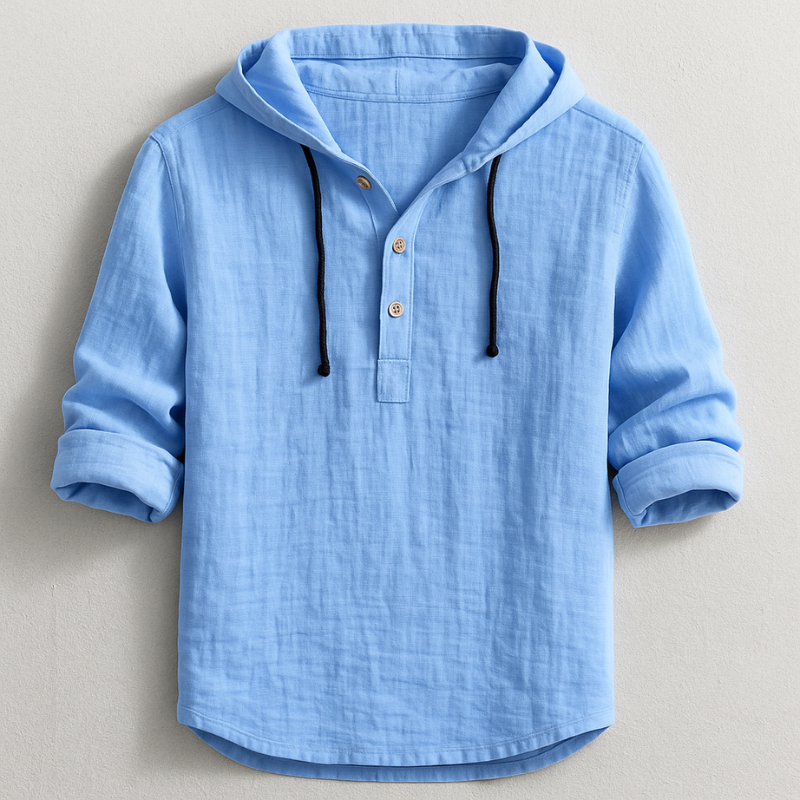 Blue Hoodie front view