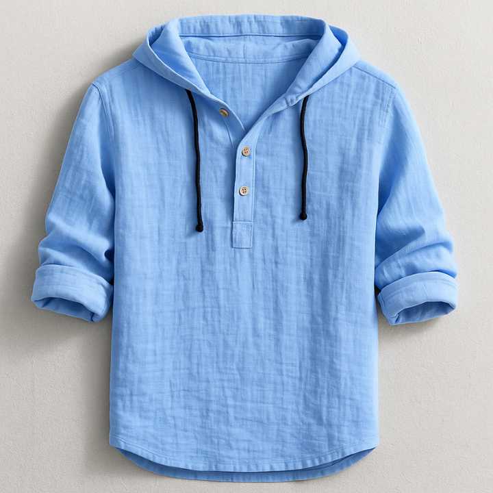 Blue Hoodie front view