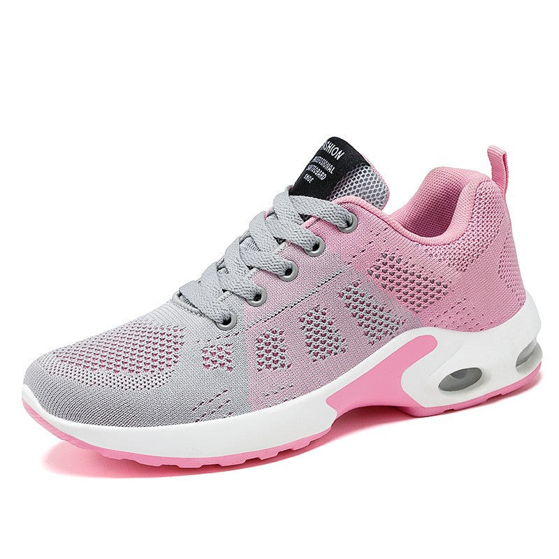 Light Pink Lightweight Running-Style Sneakers side view