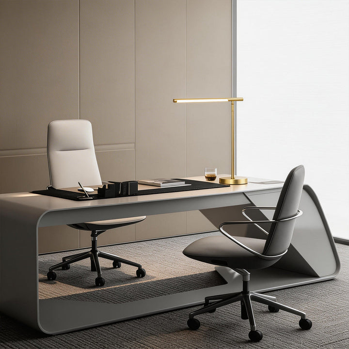 Copper Desk Lamp in contemporary office setting