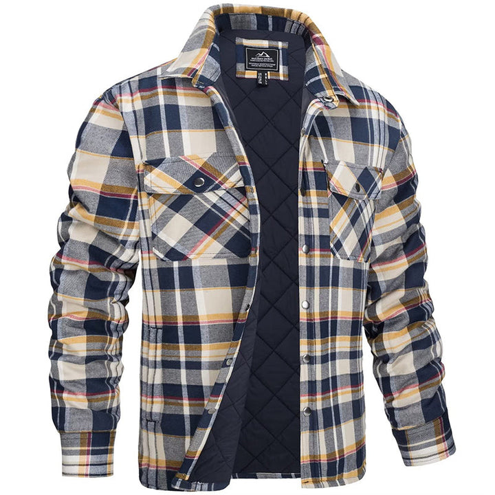 Orange Plaid Jacket detail view