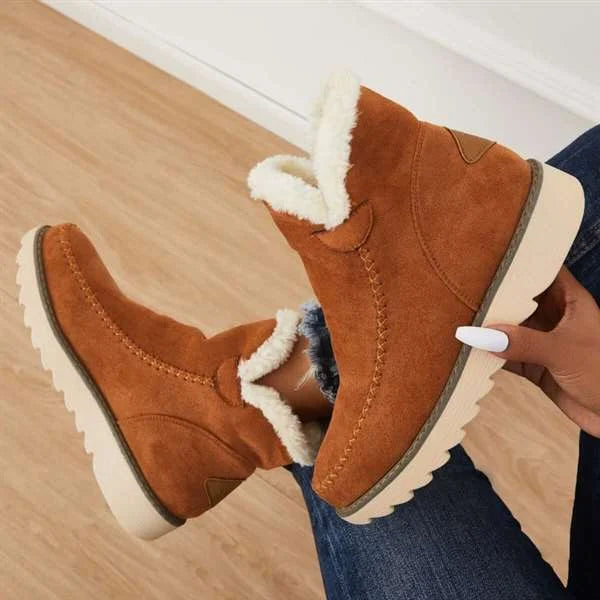 Lined Slip-On Snow Boots alternate view 6