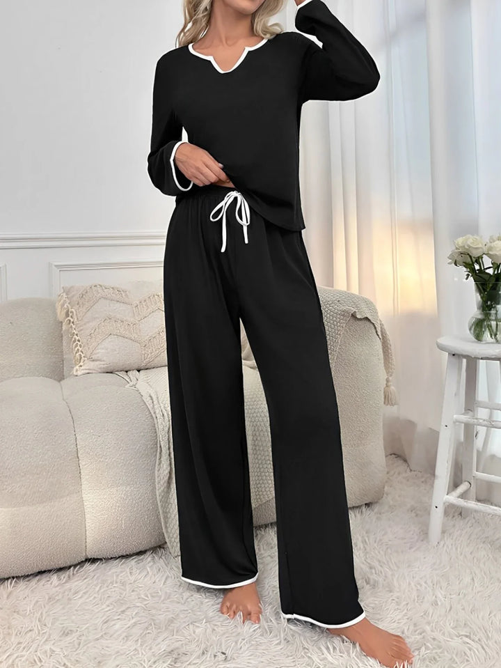 Long-Sleeve Cotton-Blend Pajama Set alternate view 6