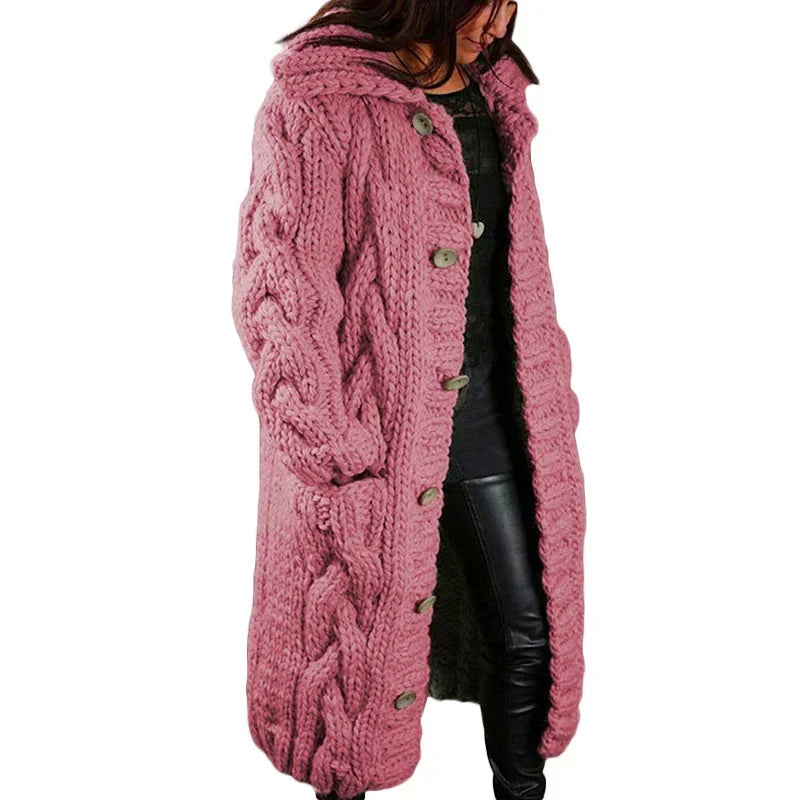 Longline Cable-Knit Cardigan alternate view 2
