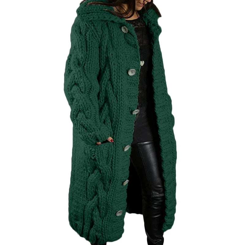 Longline Cable-Knit Cardigan alternate view 4