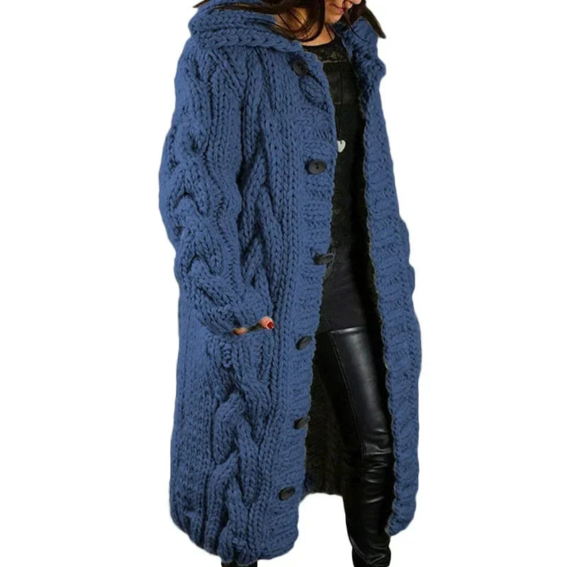 Longline Cable-Knit Cardigan alternate view 6