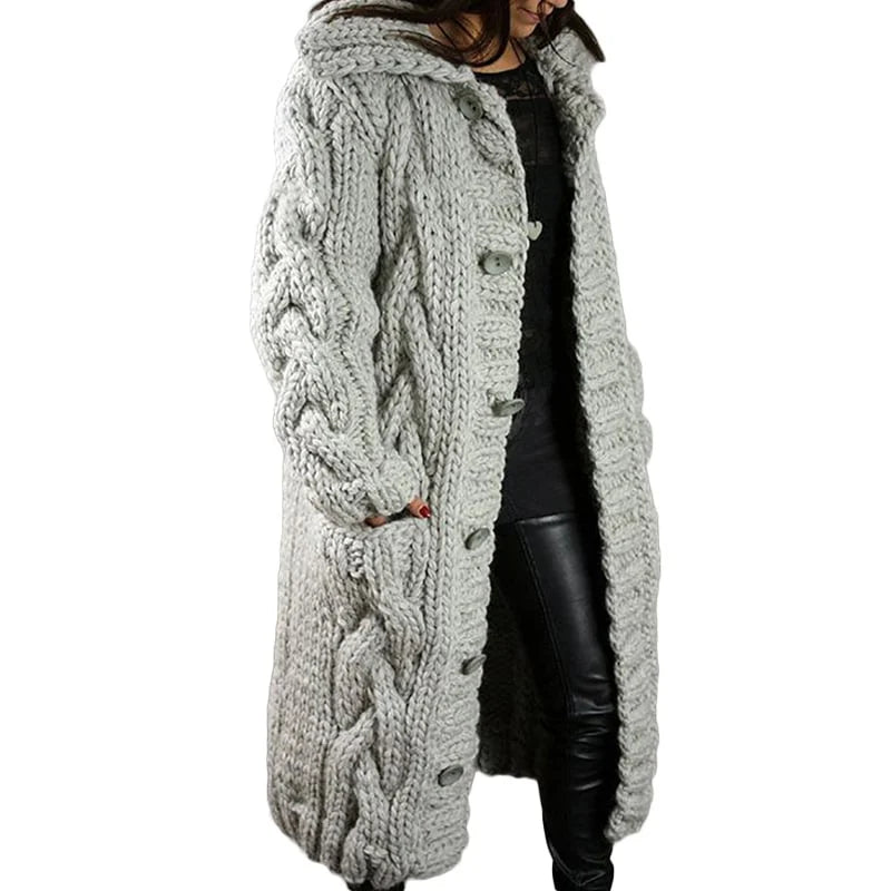 Longline Cable-Knit Cardigan alternate view 7