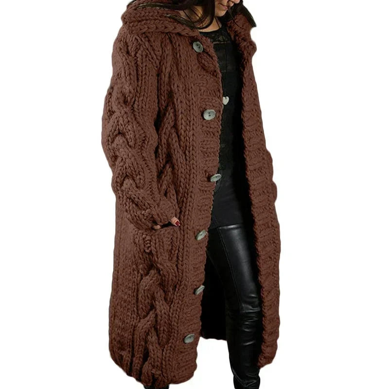 Longline Cable-Knit Cardigan alternate view 8