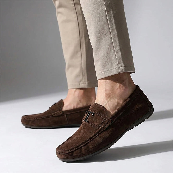 Brown Suede Slip-On Loafers alternate view