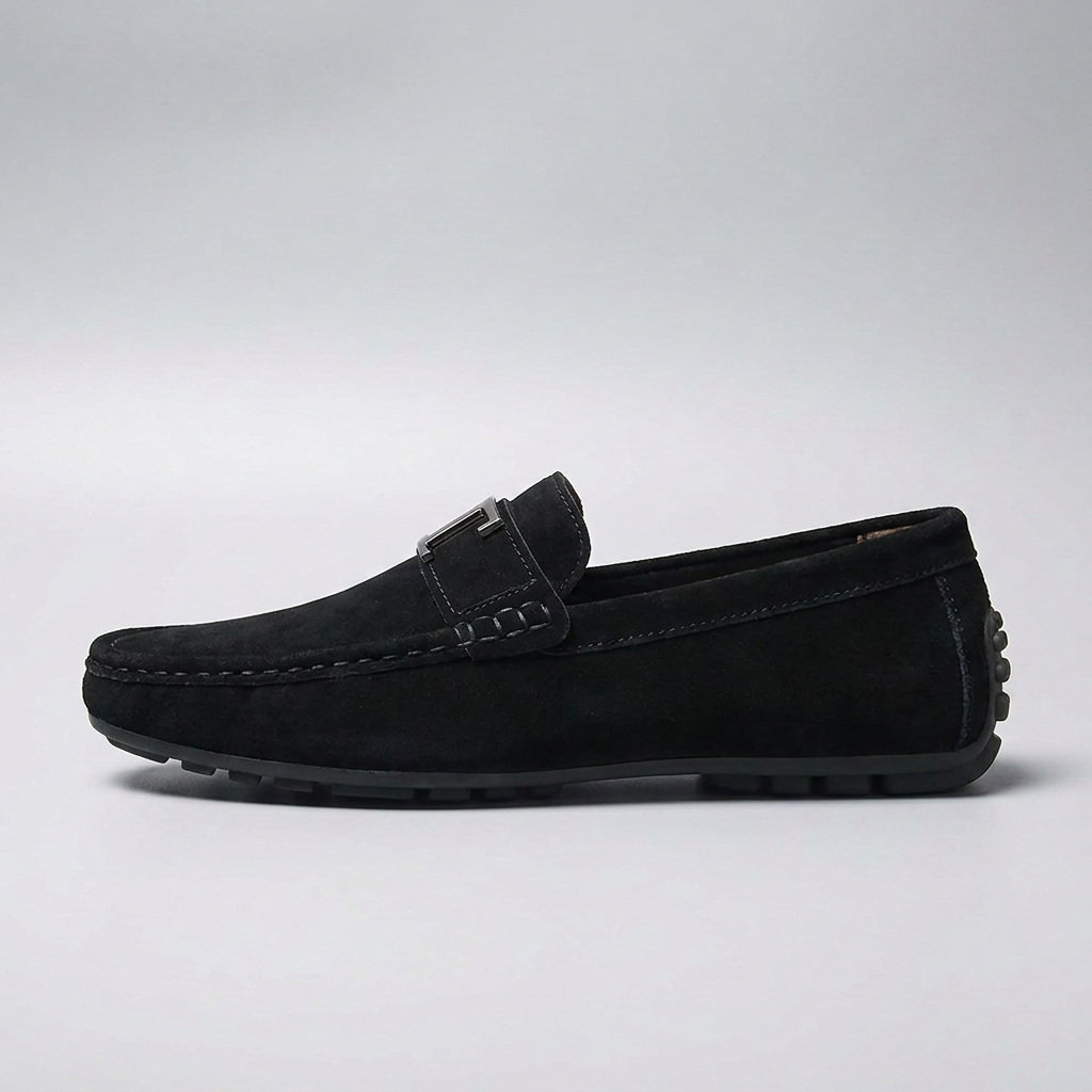 Green Suede Slip-On Loafers alternate view