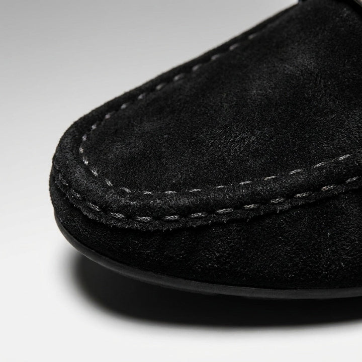 Khaki Suede Slip-On Loafers alternate view