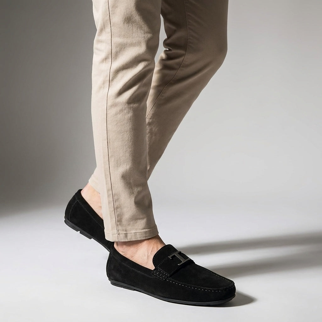 Brown Suede Slip-On Loafers alternate view