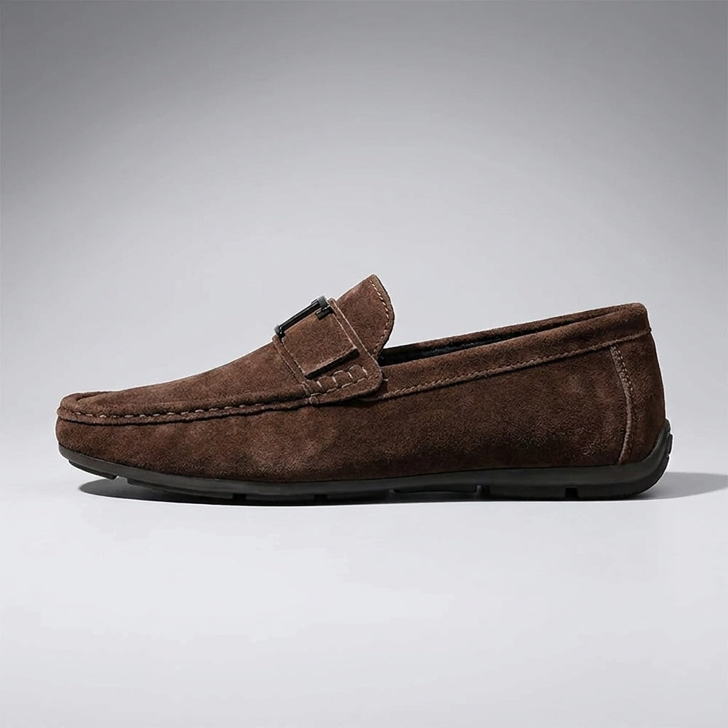 Green Suede Slip-On Loafers alternate view