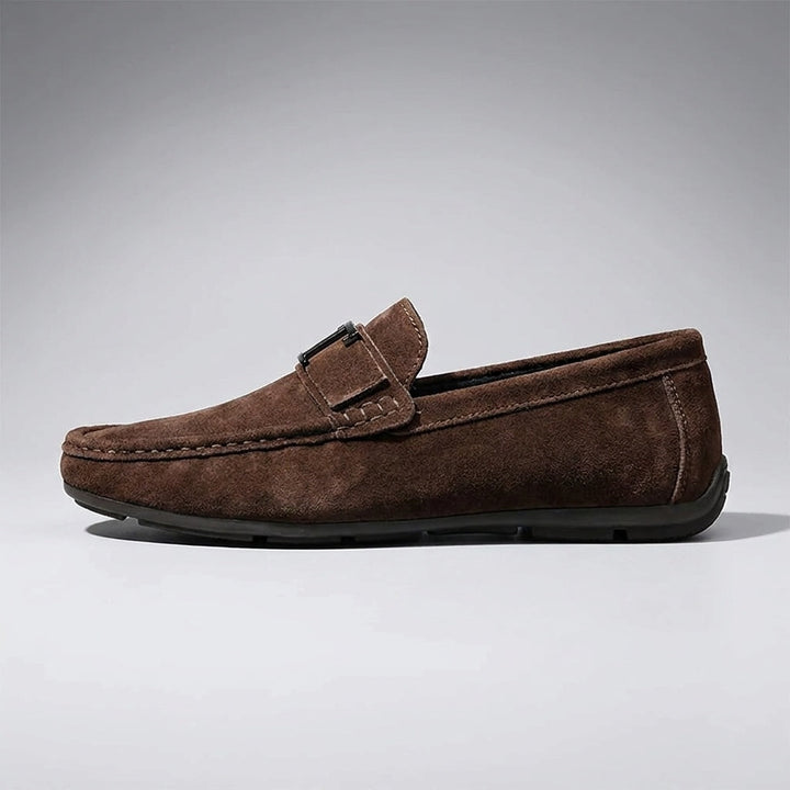 Green Suede Slip-On Loafers alternate view