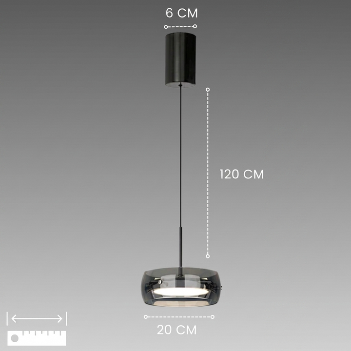 Dimmable Glass Dome Pendant Light