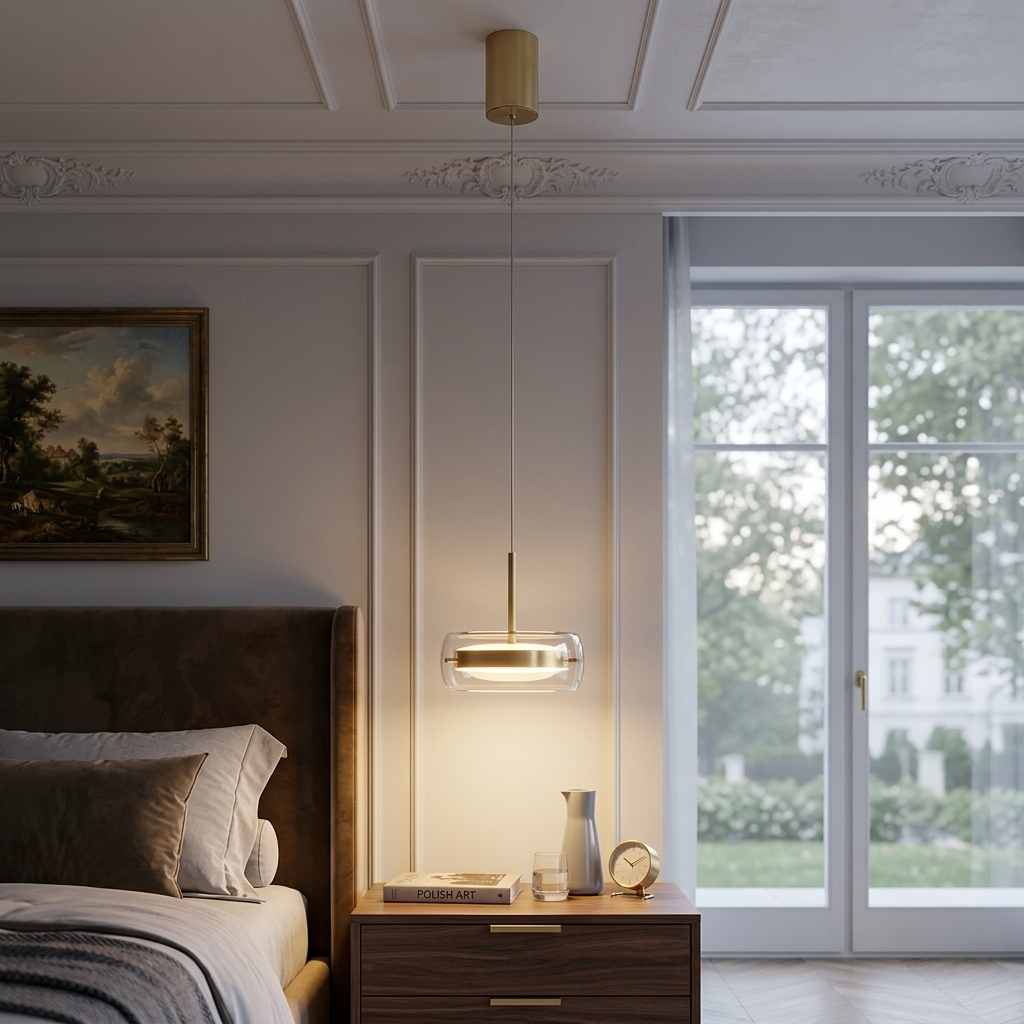 Dimmable Glass Dome Pendant Light