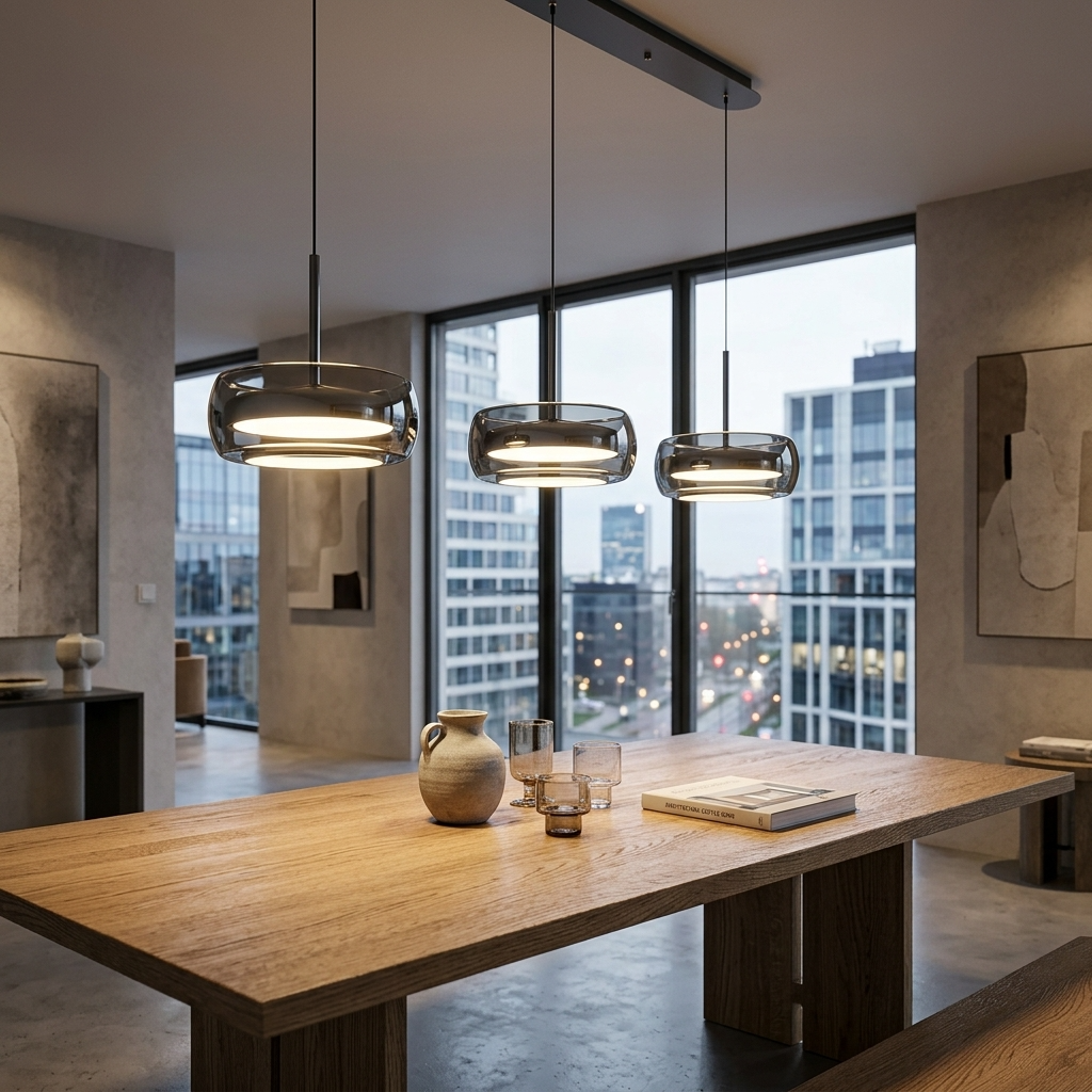 Dimmable Glass Dome Pendant Light