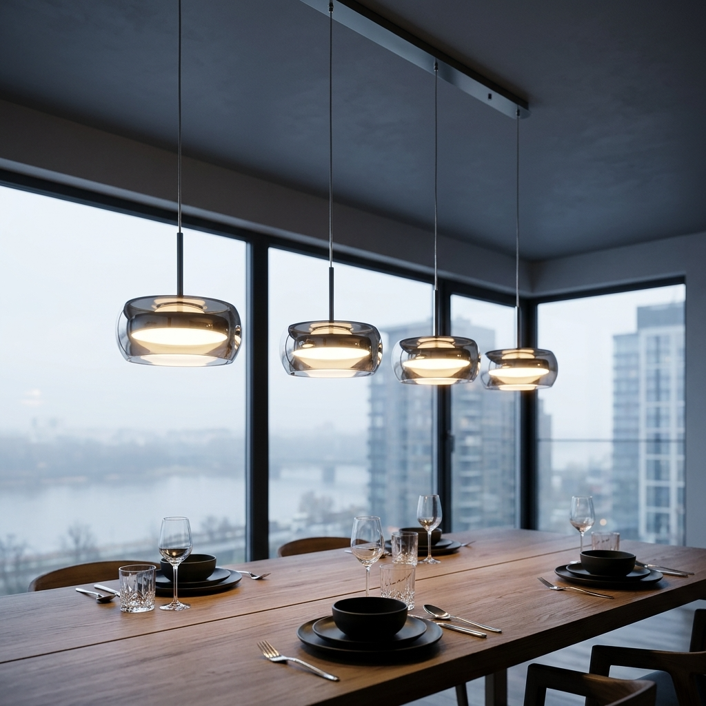 Dimmable Glass Dome Pendant Light