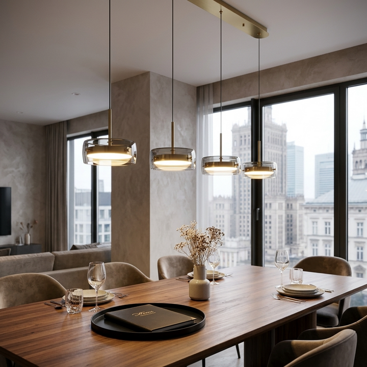 Dimmable Glass Dome Pendant Light