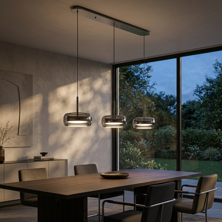 Dimmable Glass Dome Pendant Light
