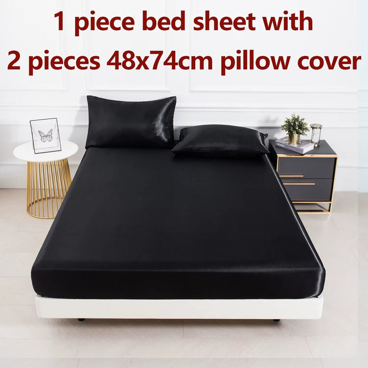 Luxe Satin Sheet Set fabric detail