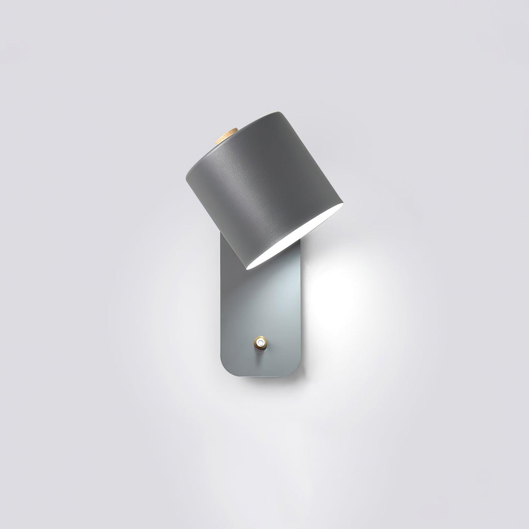 Green Macaron Swivel Beam Sconce lit bedroom lifestyle