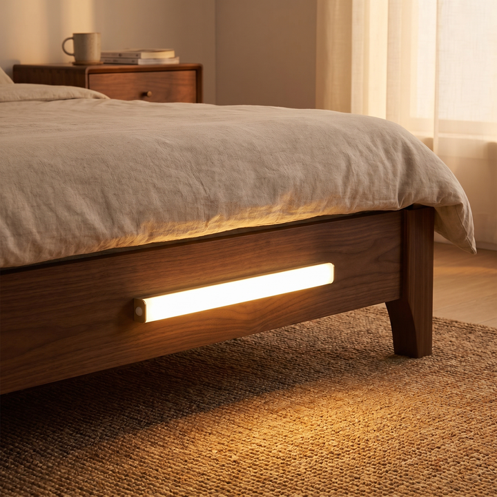 Magnetic Motion Sensor Cabinet Light on bed frame