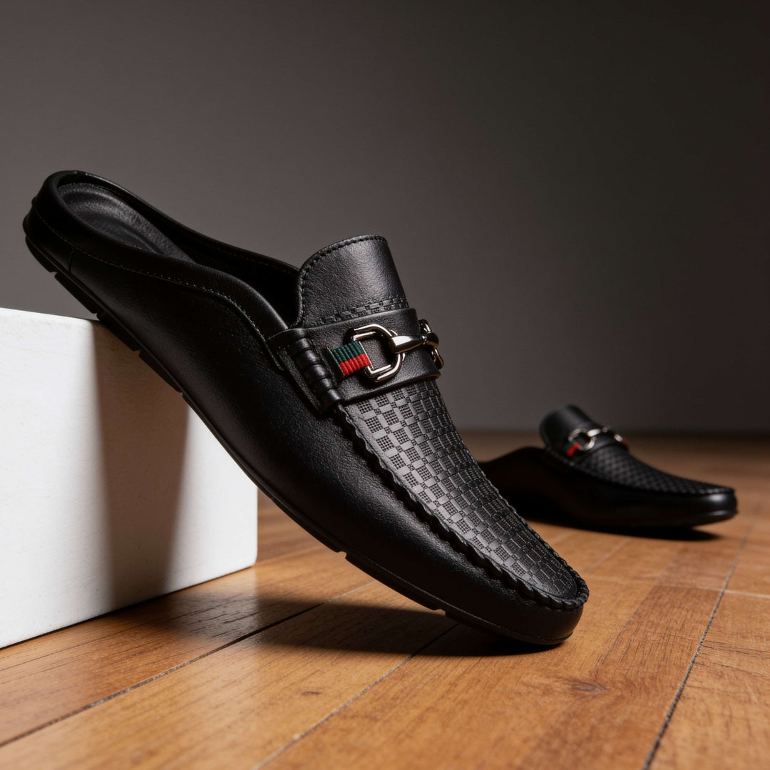 Black Verrano Loafers close-up